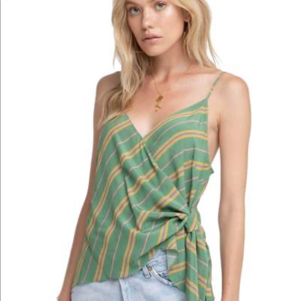 ASTR Emerald Stripe Tank
